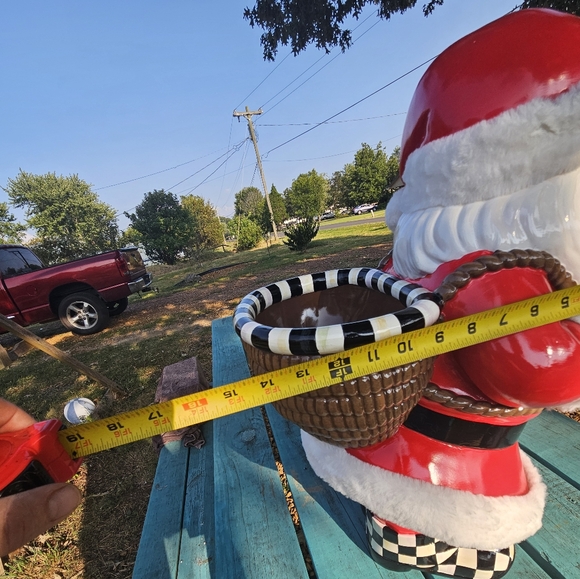 Mackenzie Childs Granny Kitsch Santa planter - Picture 7 of 10